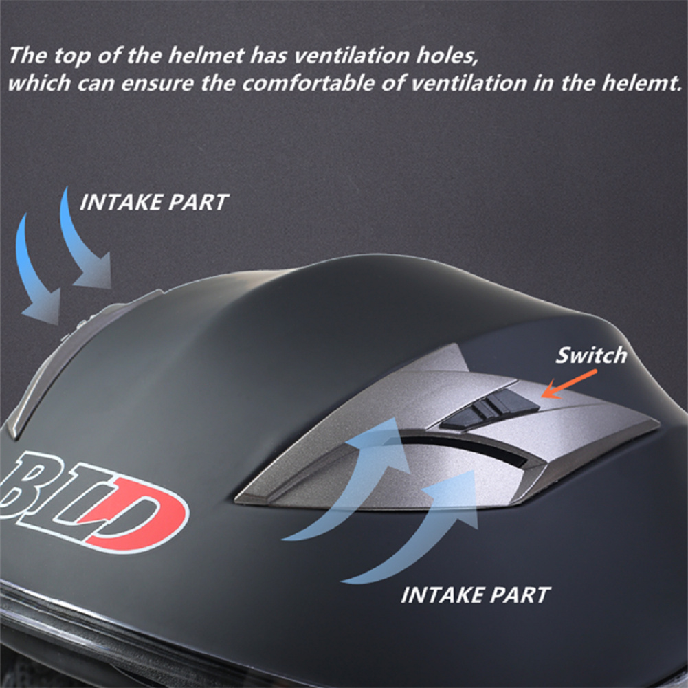 BLD Stylish 3/4 Half Face Helm - Full Face Motorcycle Helmet With Bluetooth review and price