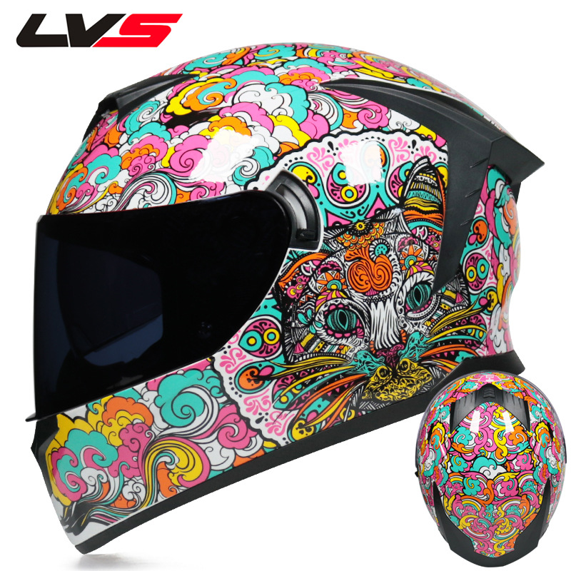LVS Motorcycle Helmet Full Fac - Full Face Motorcycle Helmet With Bluetooth review and price